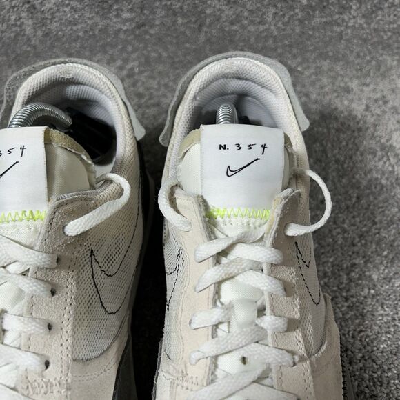 Nike Daybreak Type N.354 CJ1156-100 Mens 10.5 White Black Waffle Running Shoes - Picture 4 of 12